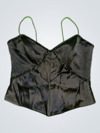 RÆNGIN Black Satin Bustier