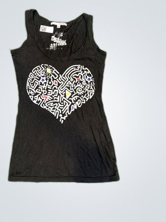 TALLY WEiLL Black Graphic Tank Top
