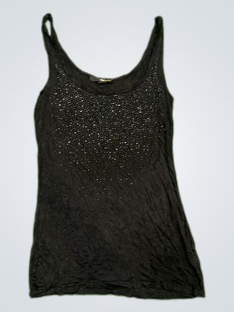 Black Sequined Tank Top