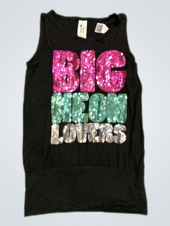 here + there Graphic Neon Lovers Tank Top