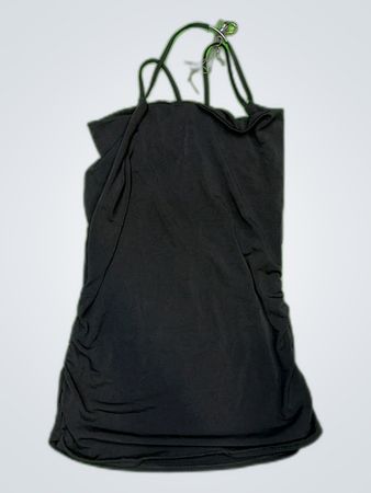 Black Halter Neck Tank Top