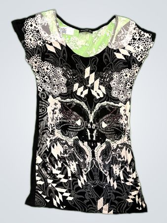 Atmosphere Printed Lace Blouse