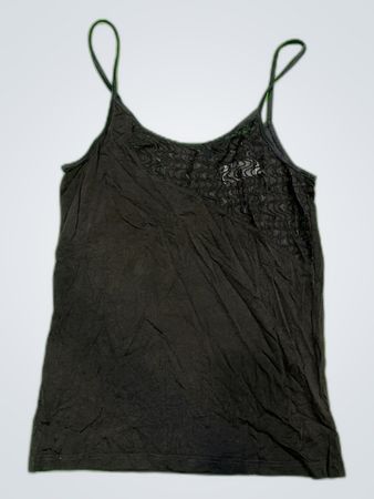 Black Lace Trim Camisole Top
