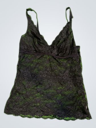 Unbranded Black Lace Camisole Top