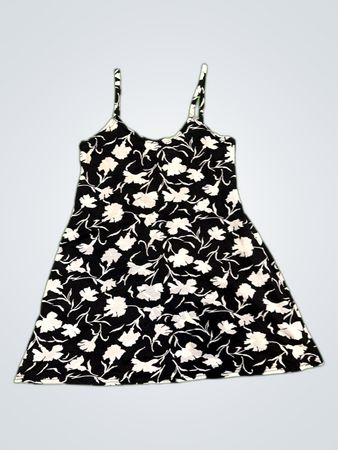Black and White Floral Dress