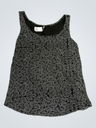 Jean Paigale Black Speckled Tank Top