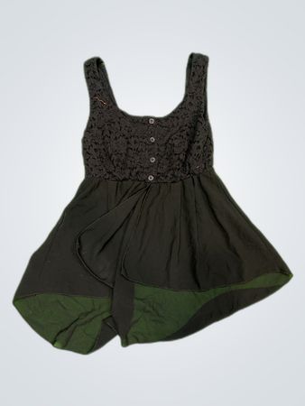 Zara Black Lace Trim Cami Top