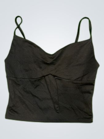 Amisu Black Crop Cami Top