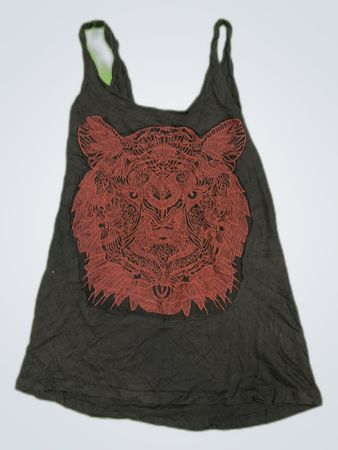 F&F Sister Black Tiger Graphic Tank Top
