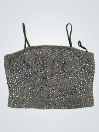 Mia Monta Beaded Crop Top