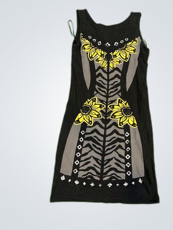 Topshop Black Floral Dress