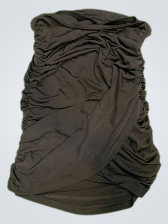 Black Ruched Skirt