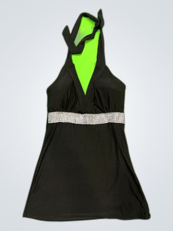 Unbranded Black Halter Cami Top
