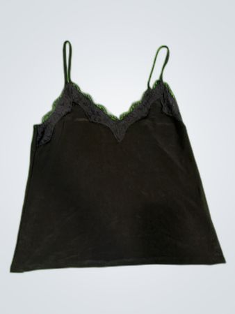 Amisu Black Lace Trim Camisole