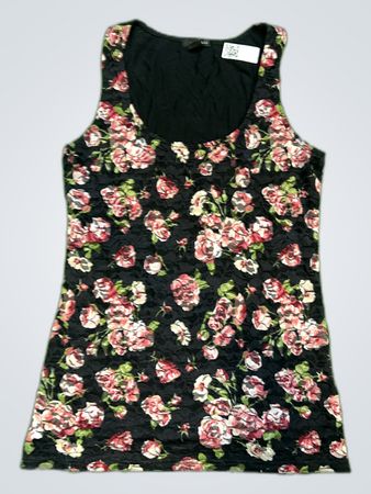Amisu Black Floral Lace Camisole