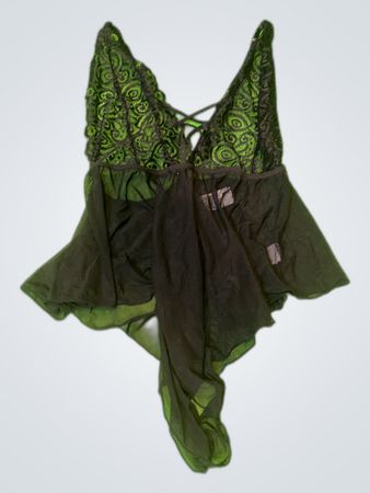 Black Lace Trim Chemise