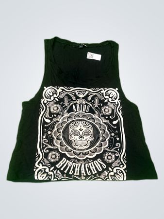 Tally Weijl Black Graphic Tank Top