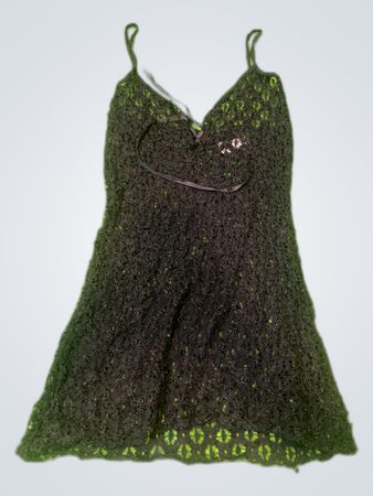 Black Lace Spaghetti Strap Slip Dress