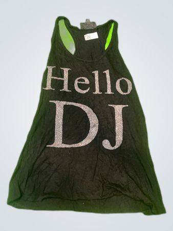 Jennyver Black Graphic Tank Top