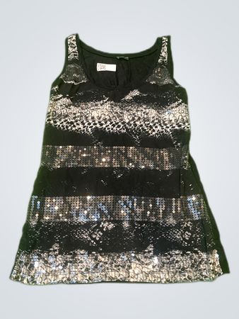 Laura Scott Sleeveless Sequined Dress