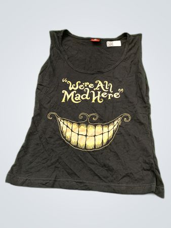 Black Graphic Tank Top