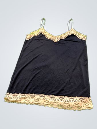 Unbranded Black Lace Trim Camisole