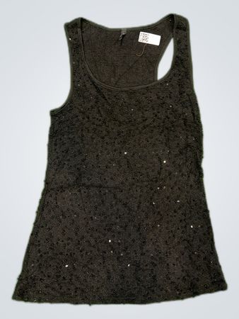 Samsøe Samsøe Black Sequined Tank Top