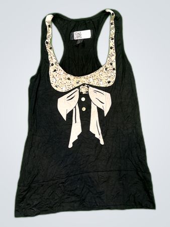 Roxy Black Embellished Cami Top