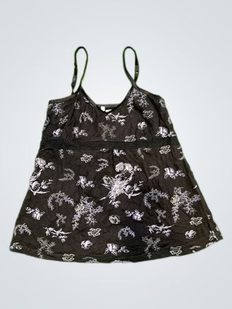 Black Floral Top