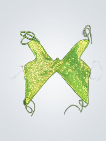 Upcycled Green Sequined Bra