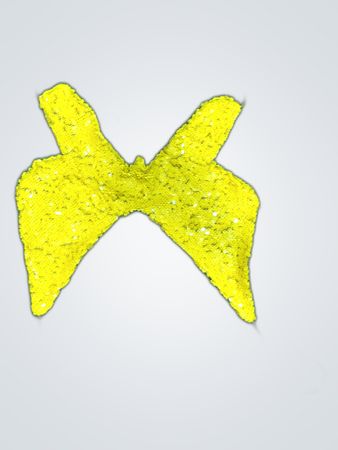 Upcycled Yellow Sequined Bikini Top