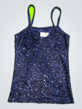 Upcycled Sequined Tank Top