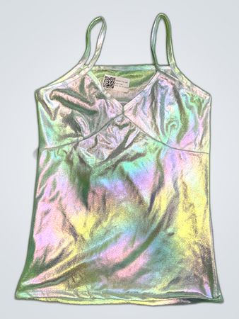 Upcycled Iridescent Tank Top