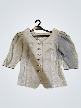 Susi Schreiber Gray Blouse