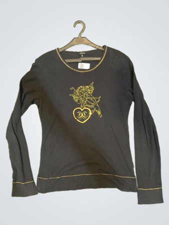 Coveted Black Embroidered Long Sleeve Top