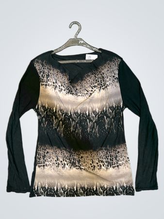 Black and Tan Long Sleeve Shirt