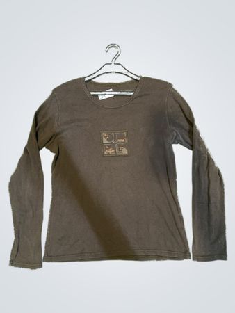 Brown Long-Sleeve Shirt