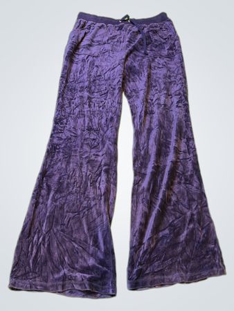 Juicy Couture Purple Velour Flared Pants