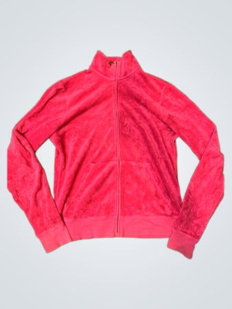 Juicy Couture Pink Velour Zip-Up Jacket
