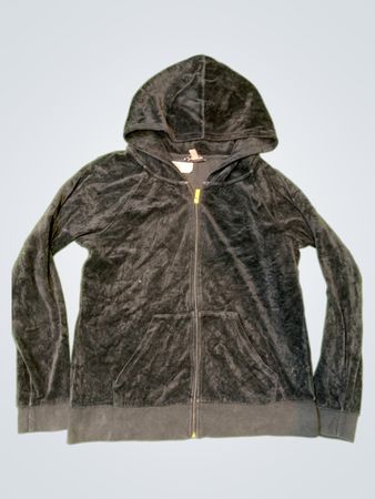 Juicy Couture Black Velvet Hoodie