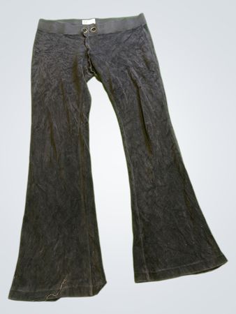 Juicy Couture Black Velour Flare Pants