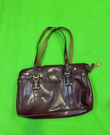 Braune Lederhandtasche