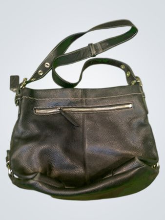 Coach Black Leather Shoulder Bag