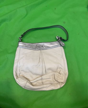 Coach White Leather Handbag