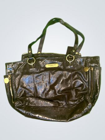 Coach Patent Leather Tote Bag