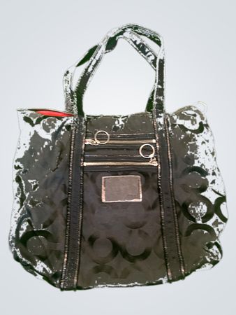 Coach Black Signature Tote Bag