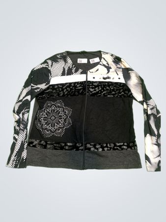 Pause Café Patchwork Zip-Up Jacket
