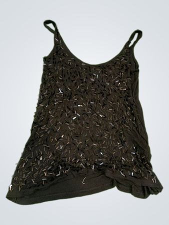 Pimkie Black Sequin Cami Top