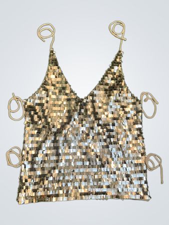 Upcycling Pailletten-Top