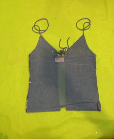Upcycled Sequin Embellished Camisole Top